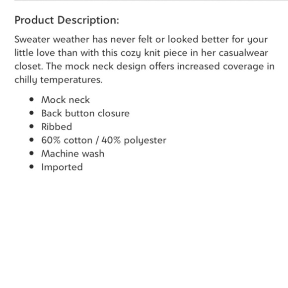 Janie and Jack Mockneck Striped Sweater Dress Navy and White Size 2T - Picture 10 of 10